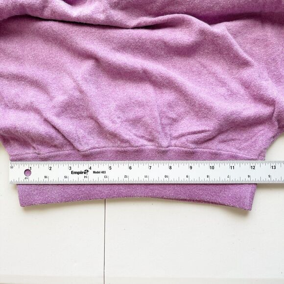 Anthropologie Moth Dolman Slouch Mock Neck Sweater Size XS Mauve Pink Alpaca - Picture 13 of 13